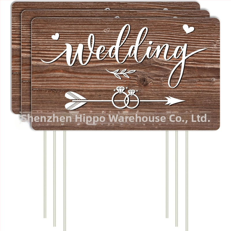 Διακοσμητική πινακίδα κήπου με βέλος για εξωτερικό γάμο και κατεύθυνση αυλής