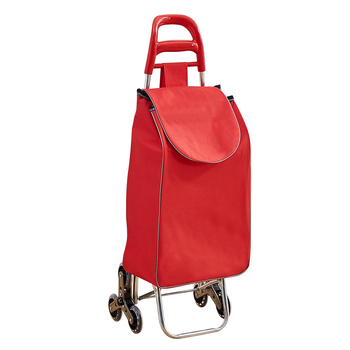 Φορητό οικιακό καρότσι αγορών, με αναδιπλούμενο σκελετό, υλικό γαλβανωμένη σωλήνα + ύφασμα 600D Oxford, μεταφορική ικανότητα 15 kg, καρότσι με ράβδο έλξης, προέλευση Χεμπέι, Κίνα