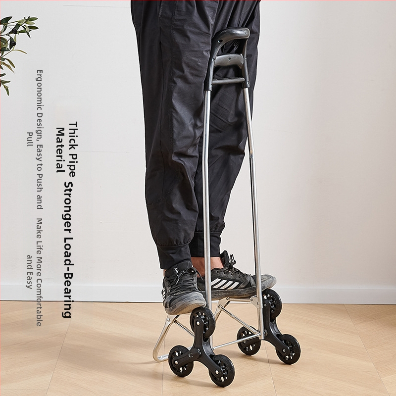 Домашна пазарска количка с дръжка за издърпване, сгъваща се, конструкция от галванизирана тръба и 600D Oxford плат, товароподемност до 15 кг, произход Хебей, Китай