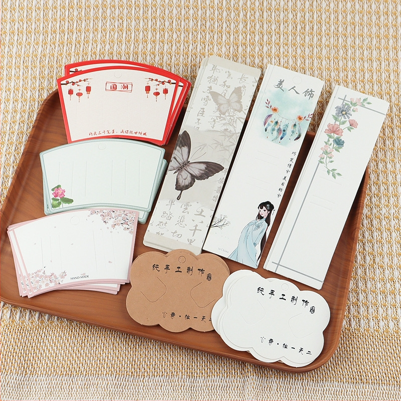 DIY бижутерски аксесоари от хартия - декоративни карти за опаковка с печат, модел Kazhi, лято 2025