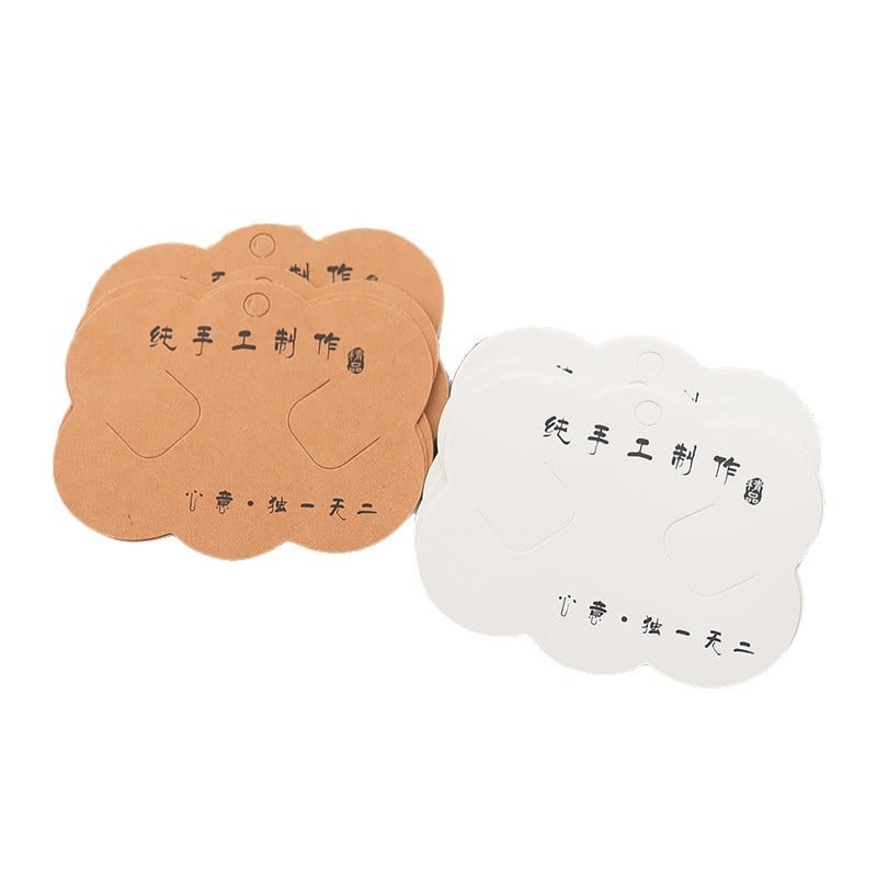 DIY бижутерски аксесоари от хартия - декоративни карти за опаковка с печат, модел Kazhi, лято 2025