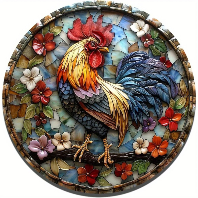 Εκτυπωμένο κρεμαστό διακοσμητικό τοίχου από κράμα αλουμινίου, με θέμα νεκρή φύση, προσαρμοσμένος σχεδιασμός, χωρίς πλαίσιο