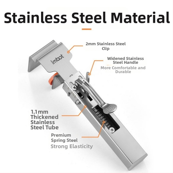 Κλιπ στερέωσης πάνελ για συρτάρι με καμπύλη επιφάνειας - άγνωστο κράμα