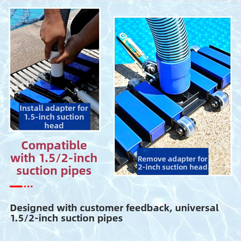Κεφαλή αναρρόφησης πισίνας από κράμα αλουμινίου για φουσκωτές πισίνες