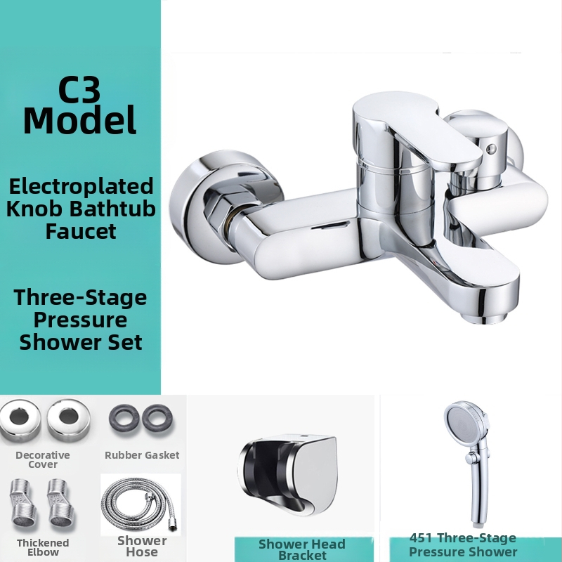 Vonios kambario trijų krypčių maišytuvo su šoniniu atidarymu, vario lydinio korpusas, keraminių diskinių vožtuvų, modelis 8889, sieninis montavimas