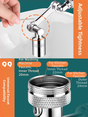 JXB-02 Mechaninis rankos išplėtėjas su pasukama daugiafunkcine jungtimi plautuvei, vieno prijungimo, CE sertifikatas