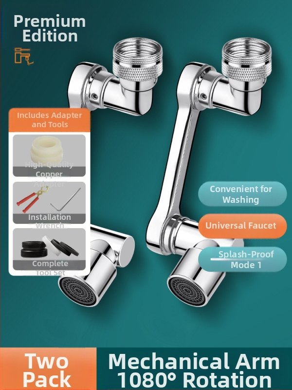 JXB-02 Mechaninis rankos išplėtėjas su pasukama daugiafunkcine jungtimi plautuvei, vieno prijungimo, CE sertifikatas