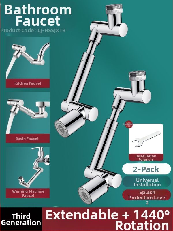 JXB-02 Mechaninis rankos išplėtėjas su pasukama daugiafunkcine jungtimi plautuvei, vieno prijungimo, CE sertifikatas