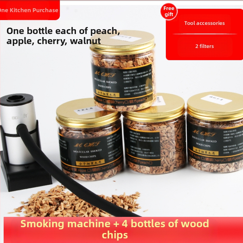 Maisto rūkymo rinkinys, molekulinė gastronomija, kokteiliai, meninis patiekalo pateikimas, prancūziškas stilius