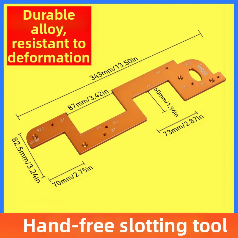 Aliuminio lydinio profilio įpjovimo forma be rankenos, dviejų paskirčių U formos įpjovimo forma medienos apdirbimui