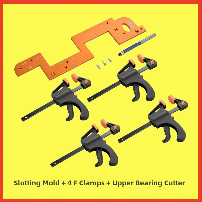 Aliuminio lydinio profilio įpjovimo forma be rankenos, dviejų paskirčių U formos įpjovimo forma medienos apdirbimui