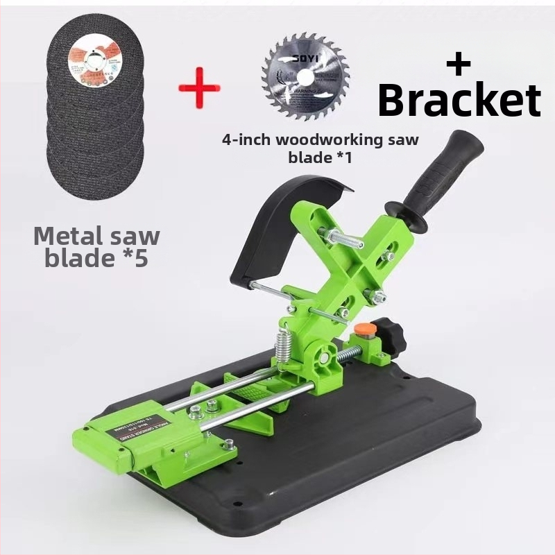 Държач за ъглошлайф с издърпващ прът, универсална многофункционална стойка за електрически шлайф, 12V