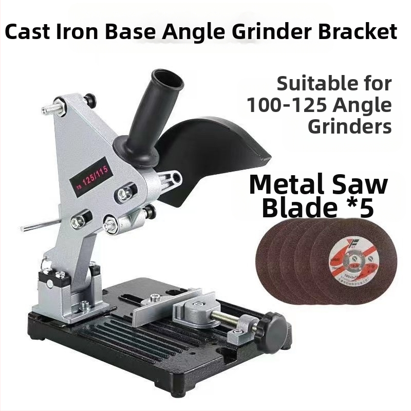 Държач за ъглошлайф с издърпващ прът, универсална многофункционална стойка за електрически шлайф, 12V