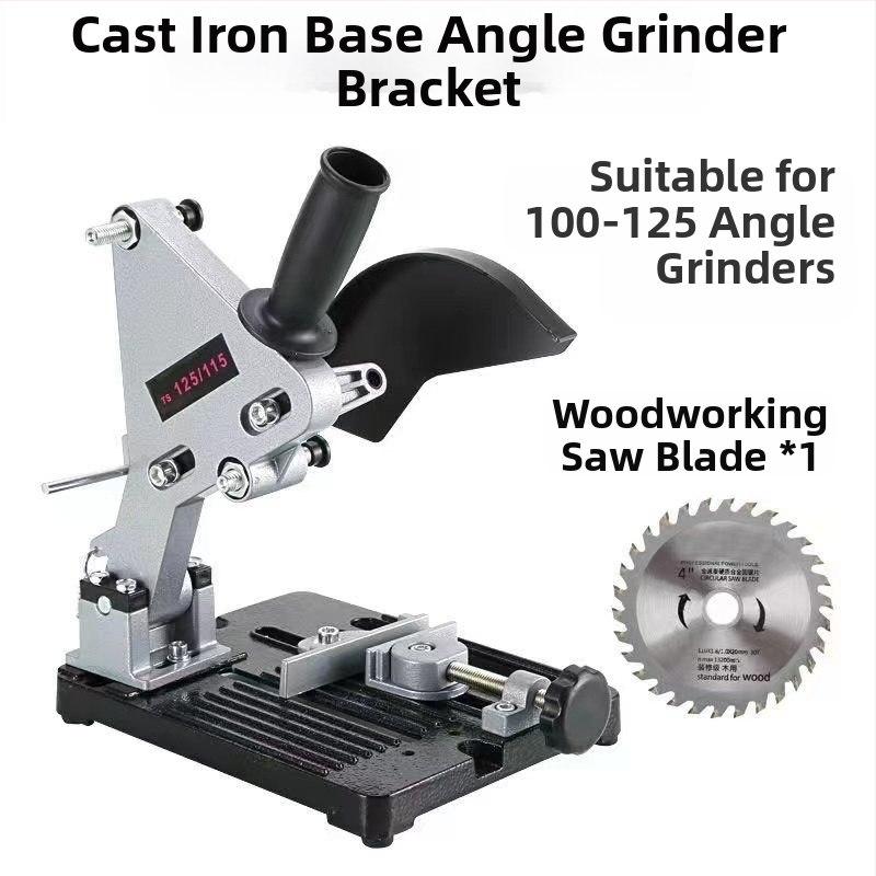 Държач за ъглошлайф с издърпващ прът, универсална многофункционална стойка за електрически шлайф, 12V