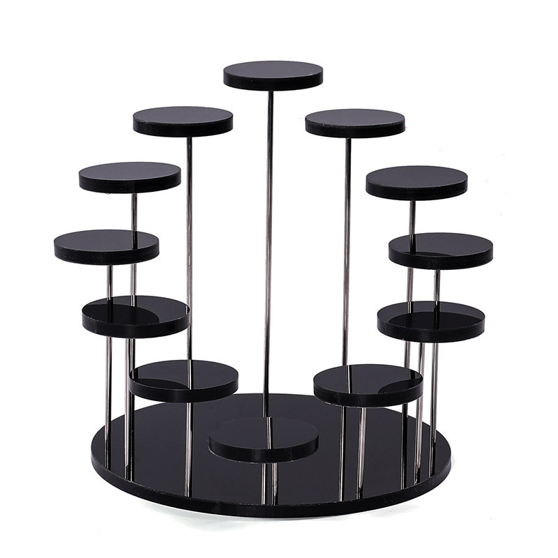 Ακρυλική σκαλοειδής βάση προβολής για επιτραπέζιες φιγούρες — παχύτερο ακρυλικό, καλλιτεχνικό στυλ, επιτραπέζιο display, κυκλοφορεί άνοιξη 2025.