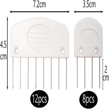 Sál és pulóver formázó tű; műanyag; 50 darabos csomag; testreszabható; stílusok: aranyos, modern, otthonos