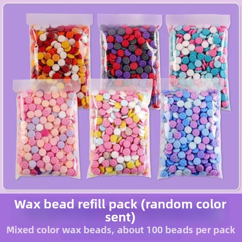 HHMM233 Vaško antspaudų rinkinys su saugojimo dėžute, vaško granulėmis ir antspaudų galvutėmis