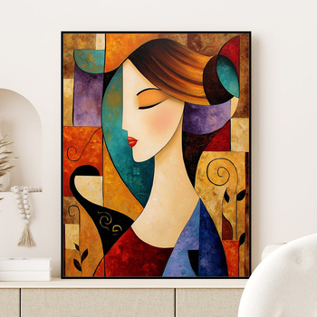 Цифрова маслена картина в стил Пикасо – DIY, без рамка, за дневна, спалня или ресторант