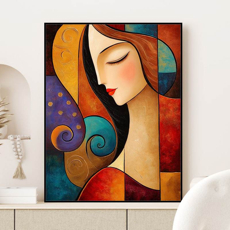 Цифрова маслена картина в стил Пикасо – DIY, без рамка, за дневна, спалня или ресторант