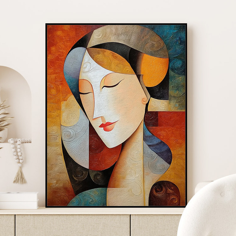 Цифрова маслена картина в стил Пикасо – DIY, без рамка, за дневна, спалня или ресторант