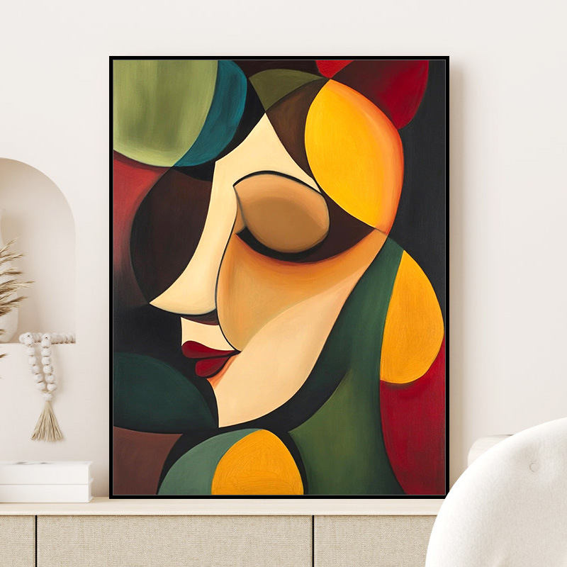 Цифрова маслена картина в стил Пикасо – DIY, без рамка, за дневна, спалня или ресторант