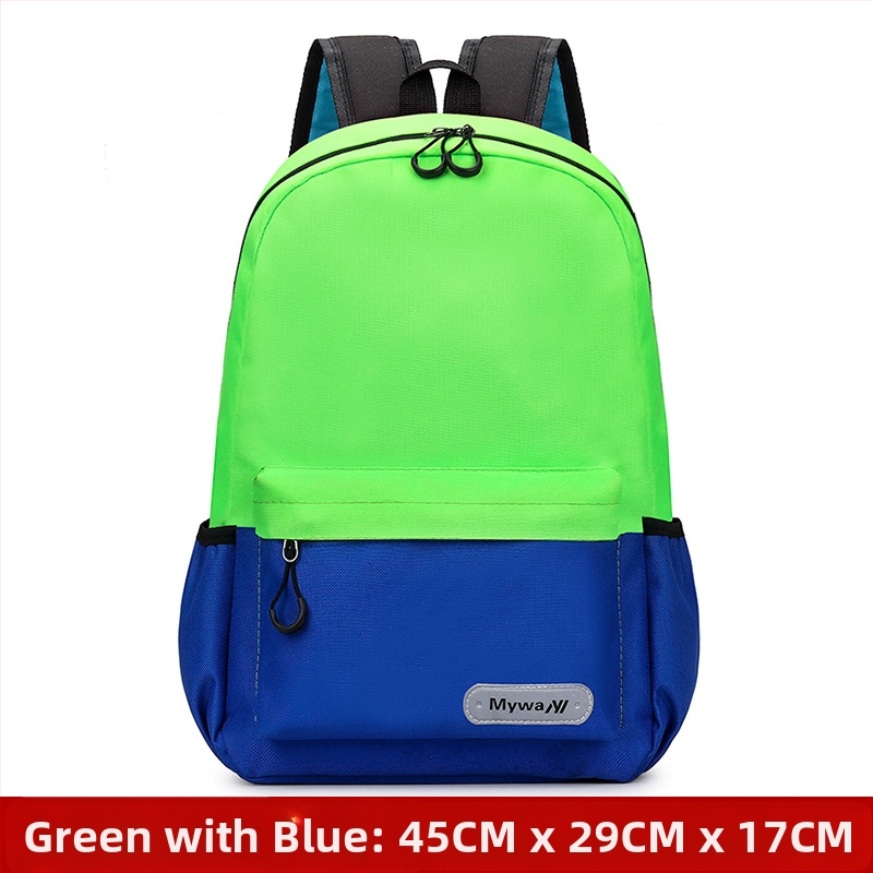 Ученическа раница за начално училище, унисекс с дизайн за облекчаване на товара, Oxford плат, дишаща и износоустойчива, презрамки с въздушна възглавница, за училищно обучение