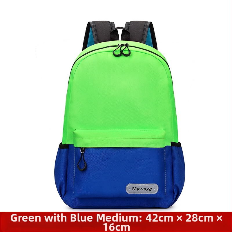 Ученическа раница за начално училище, унисекс с дизайн за облекчаване на товара, Oxford плат, дишаща и износоустойчива, презрамки с въздушна възглавница, за училищно обучение