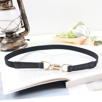 Női ruha övvel: vékony PU bőröv, ötvözet csat, zárás csattal, szélesség <2 cm, 2024 nyár