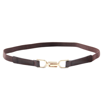 Női ruha övvel: vékony PU bőröv, ötvözet csat, zárás csattal, szélesség <2 cm, 2024 nyár