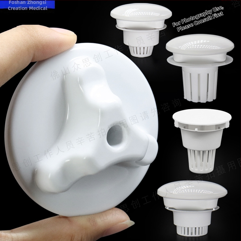 Fogászati szék kiegészítő: kerámia fedél, műanyag szűrő, üvegtál és szelep