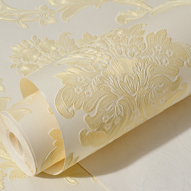 Europos stiliaus lipnioji tapetė iš nepluošto audinio, keturi sluoksniai, 3D reljefas, atspari drėgmei ir pelėsiams, tinka miegamajam ir svetainei