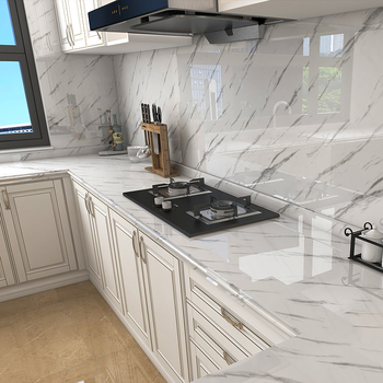 Köögiseina kleebis PET-ist, veekindel, õli- ja kuumakindel, marmormustriga, isekleepuv, 1 tükk