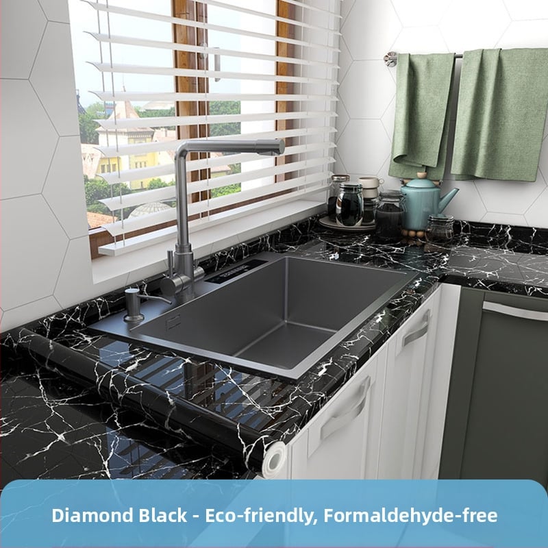 Köögiseina kleebis PET-ist, veekindel, õli- ja kuumakindel, marmormustriga, isekleepuv, 1 tükk