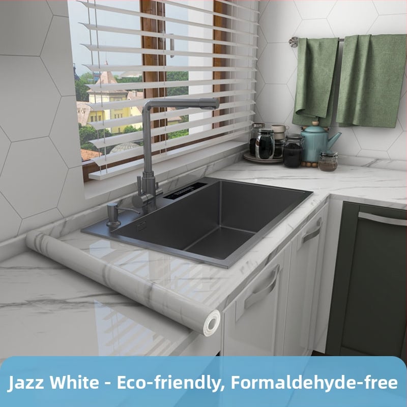 Köögiseina kleebis PET-ist, veekindel, õli- ja kuumakindel, marmormustriga, isekleepuv, 1 tükk