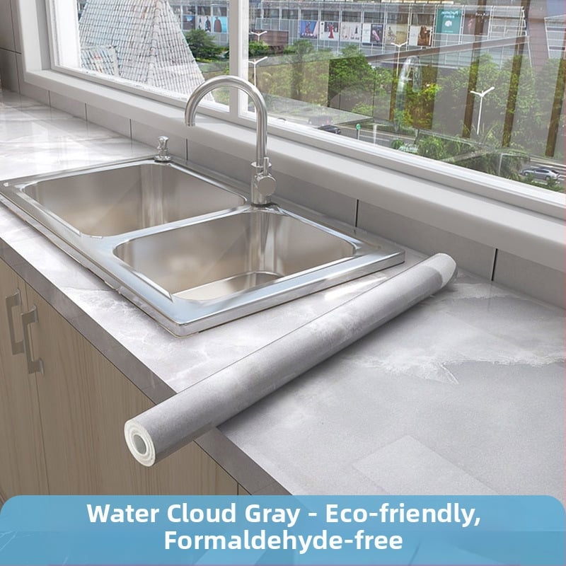 Köögiseina kleebis PET-ist, veekindel, õli- ja kuumakindel, marmormustriga, isekleepuv, 1 tükk