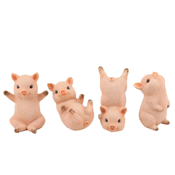 Γουρούνι-γλυπτό από ρητίνη, διακοσμητικό για σαλόνι και αυλή; ιδανικό δώρο για μετακόμιση; μάρκα Ode and Heart.