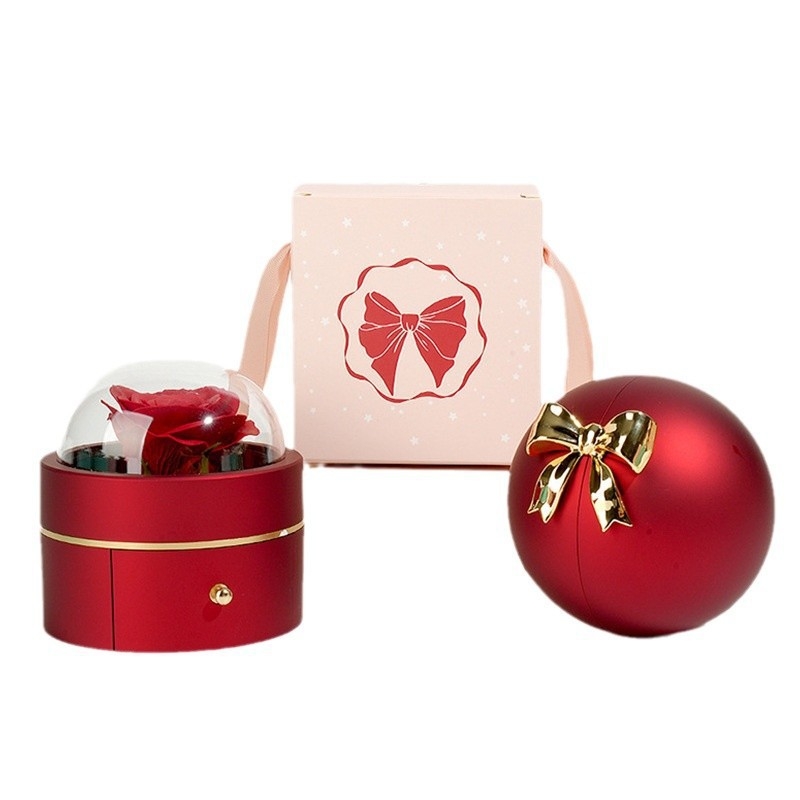 Μαγνητικό στρογγυλό κουτί κοσμημάτων για δαχτυλίδια και κολιέ | Πλαστικό κουτί δώρου