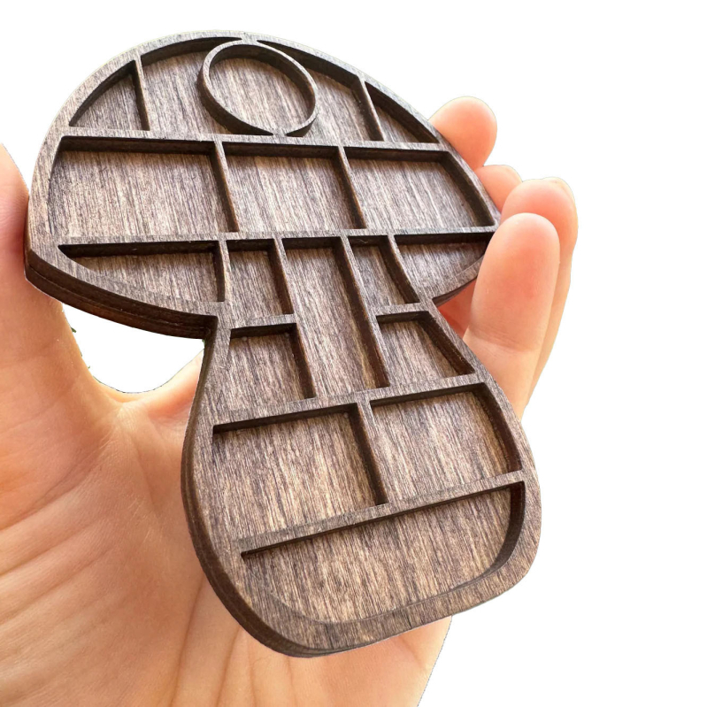 Miniatűr ékszertartó polc, boxwoodfa, LT márka, kézzel készített függő dekoratív elem, modern egyszerű stílus