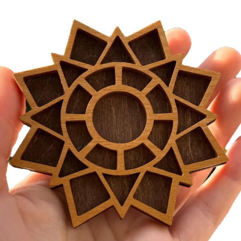 Miniatűr ékszertartó polc, boxwoodfa, LT márka, kézzel készített függő dekoratív elem, modern egyszerű stílus