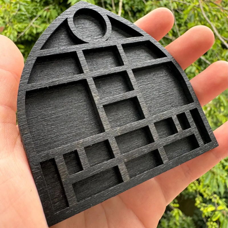 Miniatűr ékszertartó polc, boxwoodfa, LT márka, kézzel készített függő dekoratív elem, modern egyszerű stílus