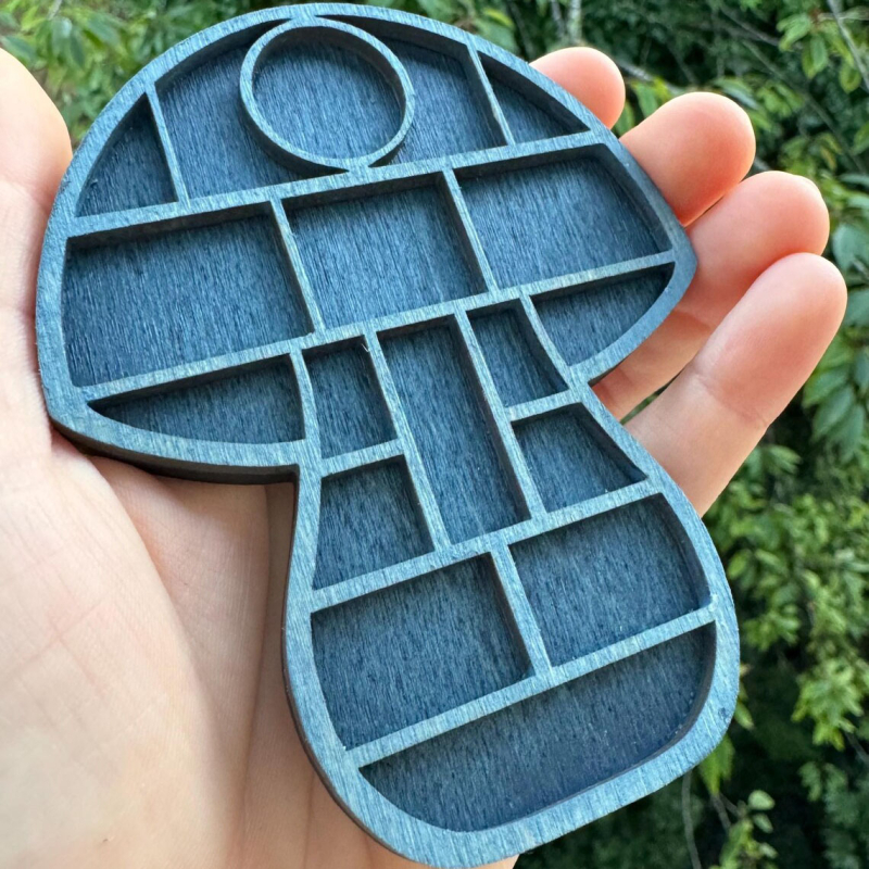 Miniatűr ékszertartó polc, boxwoodfa, LT márka, kézzel készített függő dekoratív elem, modern egyszerű stílus