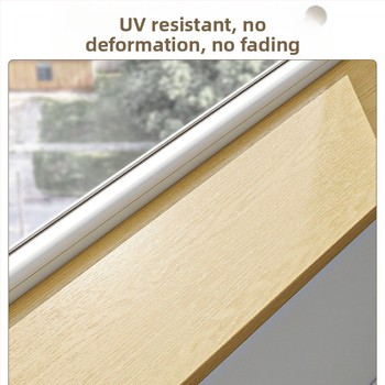 PVC αυτοκόλλητο τοίχου, αδιάβροχο με σχέδιο ξύλου, κατάλληλο για bay window σε υπνοδωμάτιο, 1 τεμάχιο