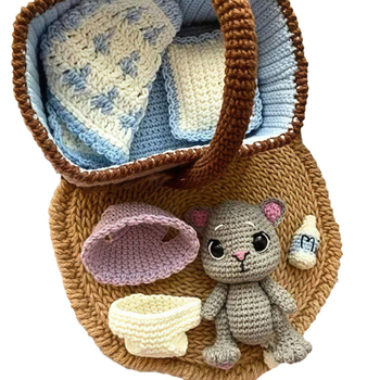 Σετ υλικών DIY για κούκλες από μαλλί — νήμα σε μορφή Hank, Semi-Worsted, για ύφανση