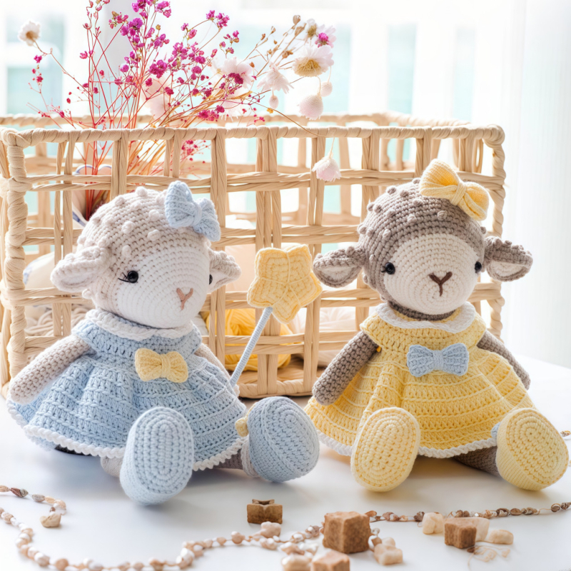 DIY komplekt villase lõime nukkude kudumiseks — Hank-form lõng, semi-worsted lõng, kudumiseks