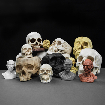 Κρανίο για Χάλοουϊν, διακοσμητικό από ρητίνη για γλάστρα, μοντέρνο στυλ τέχνης, κωδικός 21347836905