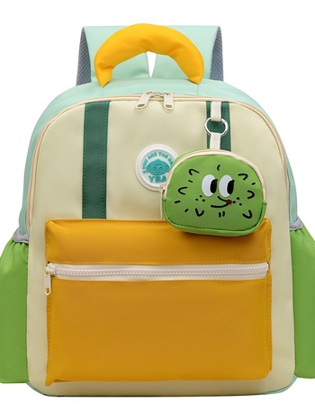 Jauns bērnudārza mugursoma, neilons, elpojoša un ārkārtīgi viegla, ar gaisa spilvena plecu siksnām, poliestera oderes, burta raksts