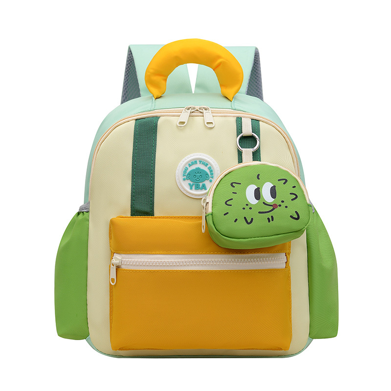 Jauns bērnudārza mugursoma, neilons, elpojoša un ārkārtīgi viegla, ar gaisa spilvena plecu siksnām, poliestera oderes, burta raksts