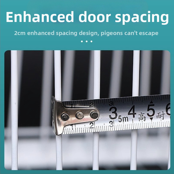 Αυτόματο παχυσμένο κλουβί περιστεριών με πόρτα που κουνιέται για εξωτερική χρήση – είσοδος μόνο