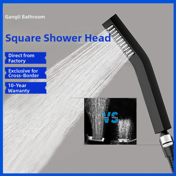 Harbor nerūdijančio plieno kvadratinė lietaus dušo galvutė, paslėpta sienos montavimas, kvadratinė purkštukas, elektroplakavimas paviršius