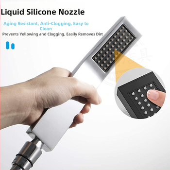 Harbor nerūdijančio plieno kvadratinė lietaus dušo galvutė, paslėpta sienos montavimas, kvadratinė purkštukas, elektroplakavimas paviršius